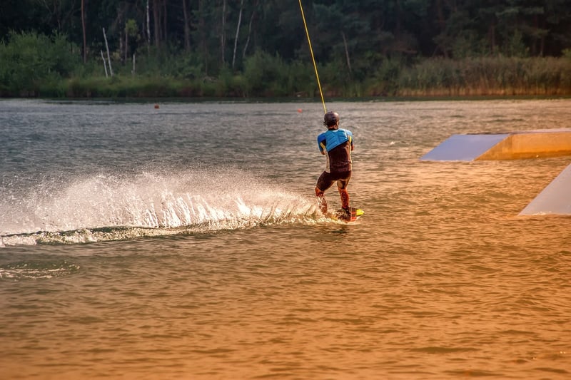 Swimmer in action