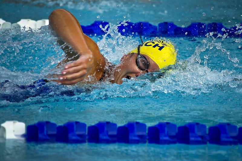 Swimmer in pool